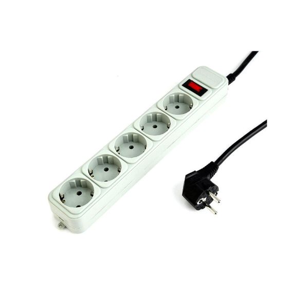 ФИЛЬТР ИМПУЛЬСНЫХ ПОМЕХ GEMBIRD SURGE PROTECTOR SPG3-B-15C, 5 SOCKETS,