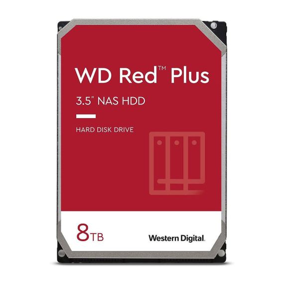 8TB HDD  WESTERN DIGITAL RED PLUS (NAS STORAGE) WD80EFZZ, 3.5 7200 RPM