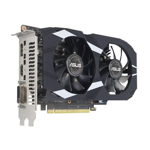 ВИДЕОКАРТА ASUS DUAL-GTX1650-O4GD6-P-EVO, GEFORCE GTX1650 4GB GDDR5, 1