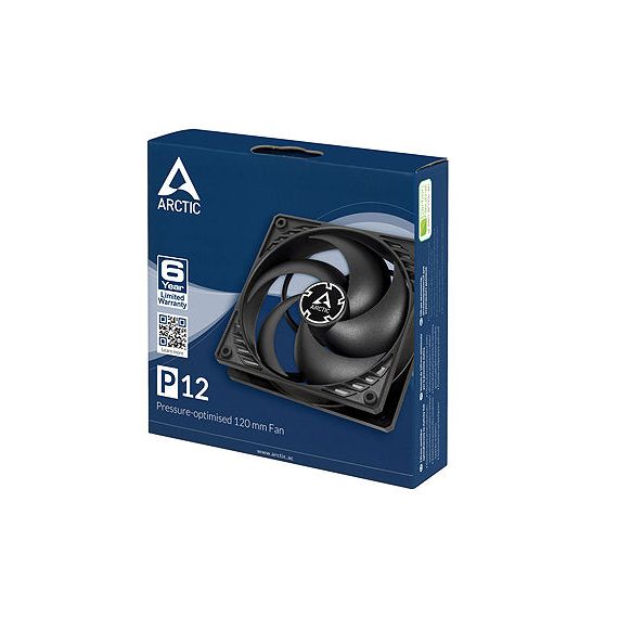 CASE/CPU FAN ARCTIC P12, 120X120X25 MM, 3-PIN, 1800RPM, NOISE 0.3 SONE