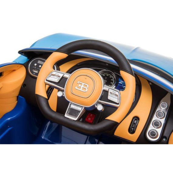 ЭЛЕКТРОМОБИЛЬ BUGATTI CHIRON, БЕЛО-СИНИЙ