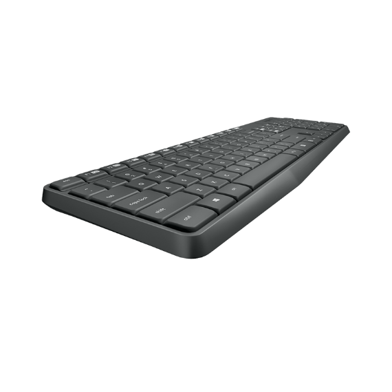 КЛАВИАТУРА+МЫШЬ LOGITECH MK235 GREY WIRELESS COMBO, KEYBOARD+MOUSE, 92