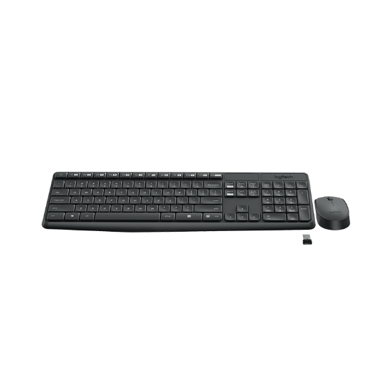 КЛАВИАТУРА+МЫШЬ LOGITECH MK235 GREY WIRELESS COMBO, KEYBOARD+MOUSE, 92