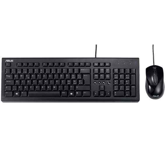 КЛАВИАТУРА + МЫШЬ ASUS U2000 BLACK KEYBOARD + MOUSE USB 90-XB1000KM000