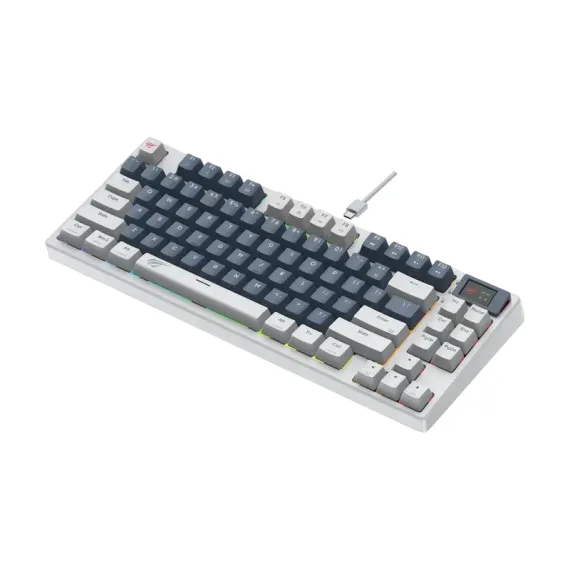 КЛАВИАТУРА HAVIT KB884L, ПРОВОДНОЕ, БЕЛЫЙ | СИНИЙ