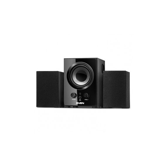 SVEN MS-81 BLACK,  2.1 / 5W + 2X2W RMS, WOODEN