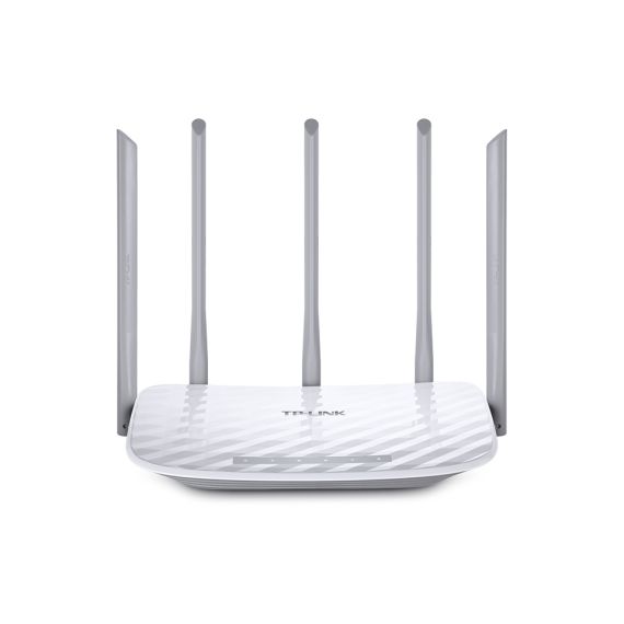 WIRELESS ROUTER TP-LINK ARCHER C60 / AC1350 DUAL BAND / WI-FI5 / 1WAN+4LAN / 3 X 2.4GHZ FIXED ANTENNAS + 2 X 5GHZ ANTENNAS