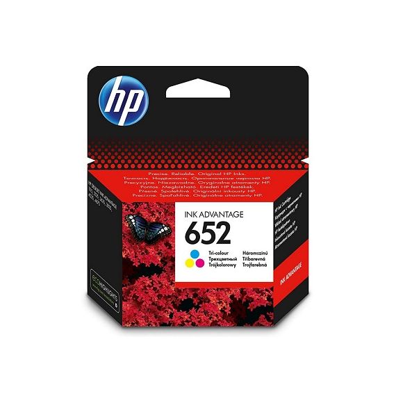 HP 652 (F6V24AE) TRI-COLOR ORIGINAL INK CARTRIDGE FOR HP DESKJET INK ADVANTAGE 4675, 1115, 2135, 3635, 3835, 4535, 5075, 5275), 200 P.
