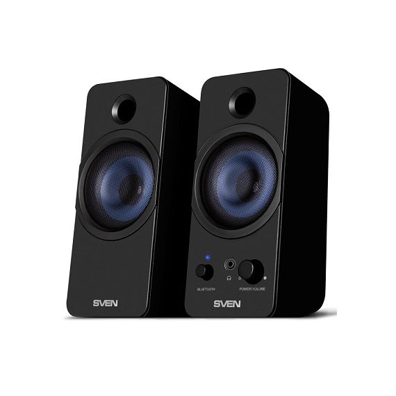 SVEN 431 BLACK (USB), 2.0 / 2X3W RMS, BLUETOOTH, USB OR 5V DC POWER SUPPLY,
