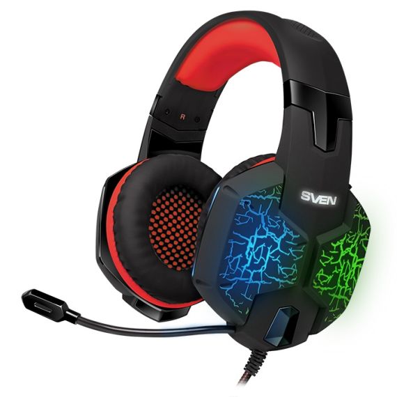 CASTI SVEN AP-U988MV, BLACK/RED