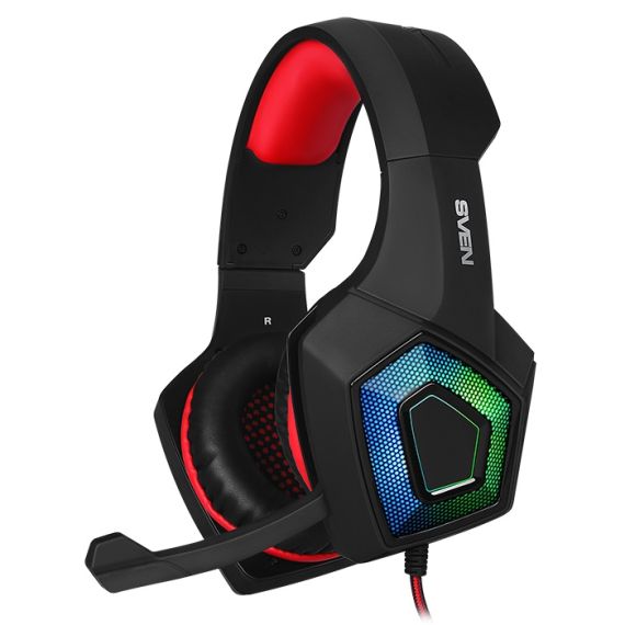 CASTI SVEN AP-U880MV, BLACK/RED