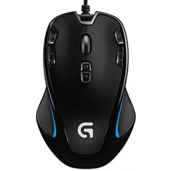 LOGITECH GAMING MOUSE G300S, 9 PROGRAMMABLE BUTTONS, 2500 DPI, ONBOARD MEMORY: 3 PROFILES, ADJUSTABLE 7-COLOR ZONE