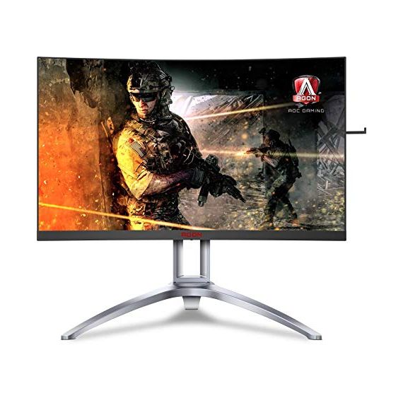 27.0" GAMING MONITOR AOC AGON AG273QCX / CURVED / 1MS / 144HZ / BLACK