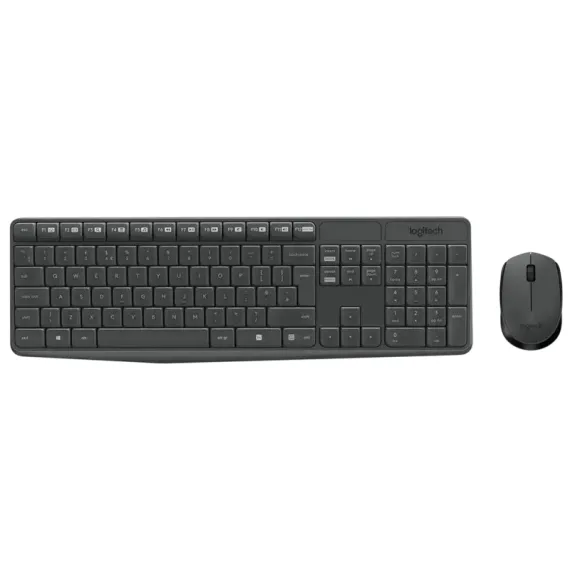КЛАВИАТУРА И МЫШЬ LOGITECH MK235, БЕСПРОВОДНОЕ, СЕРЫЙ