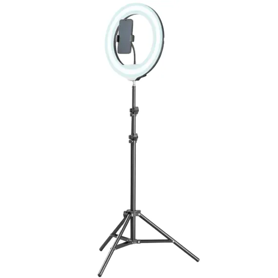 КОЛЬЦЕВАЯ ЛАМПА CELLULARLINE SELFIE RING PRO - UNIVERSALE, ЧЁРНЫЙ
