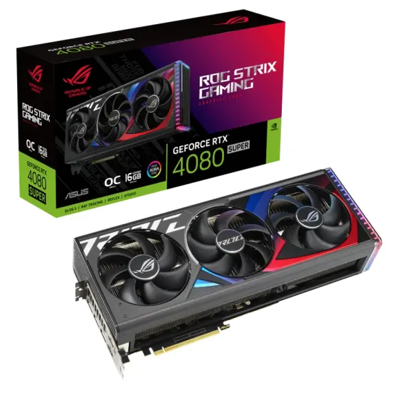 ВИДЕОКАРТА ASUS ROG-STRIX-RTX4080S-O16GGAMING, 16GB GDDR6X 256БИТ (ROG-STRIX-RTX4080S-O16GGAMING)