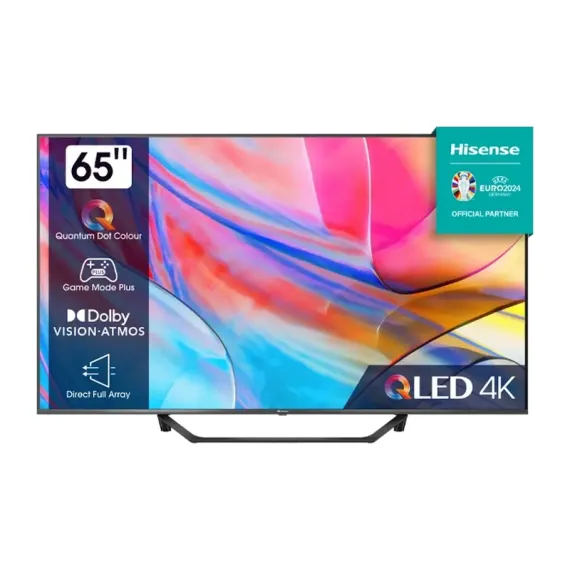 65" LED SMART ТЕЛЕВИЗОР HISENSE 65A7KQ, 3840X2160 4K UHD, VIDAA U6.0, ЧЁРНЫЙ