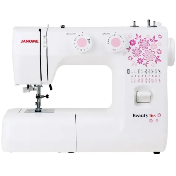 ШВЕЙНАЯ МАШИНА JANOME BEAUTY 16S, БЕЛЫЙ