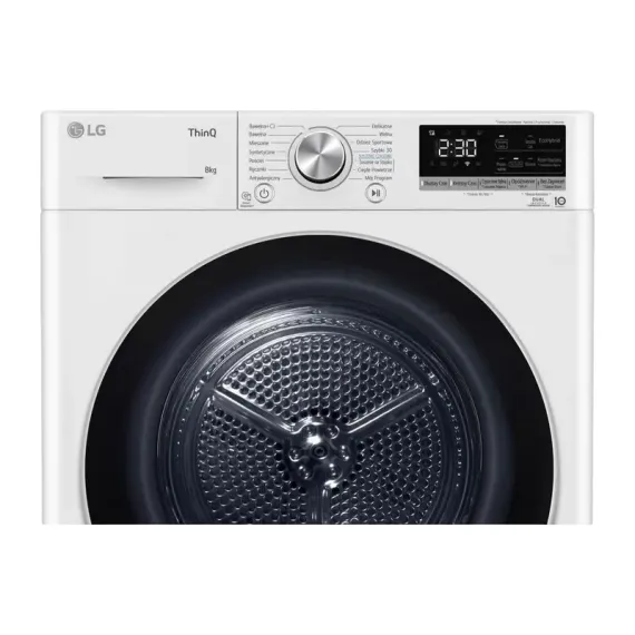 СУШИЛЬНАЯ МАШИНА LG RH80V9AV3N, 8КГ, БЕЛЫЙ