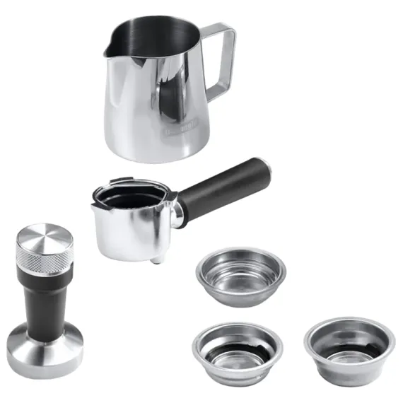 КОФЕВАРКА РОЖКОВАЯ DELONGHI EC885.GY, 1300ВТ, СЕРЫЙ