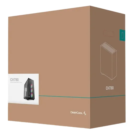 КОМПЬЮТЕРНЫЙ КОРПУС DEEPCOOL CH780, FULL-TOWER, БЕЗ БЛОКА ПИТАНИЯ, ЧЁРНЫЙ