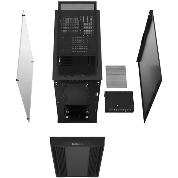 КОМПЬЮТЕРНЫЙ КОРПУС DEEPCOOL CC560 LIMITED V2, MIDI-TOWER, БЕЗ БЛОКА ПИТАНИЯ, ЧЁРНЫЙ