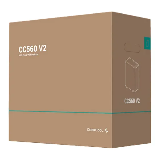КОМПЬЮТЕРНЫЙ КОРПУС DEEPCOOL CC560 V2, FULL-TOWER, БЕЗ БЛОКА ПИТАНИЯ, ЧЁРНЫЙ