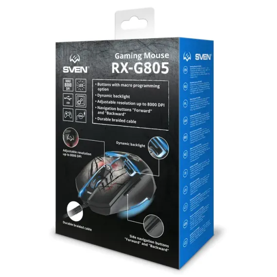 ИГРОВАЯ МЫШЬ SVEN RX-G805, ЧЁРНЫЙ