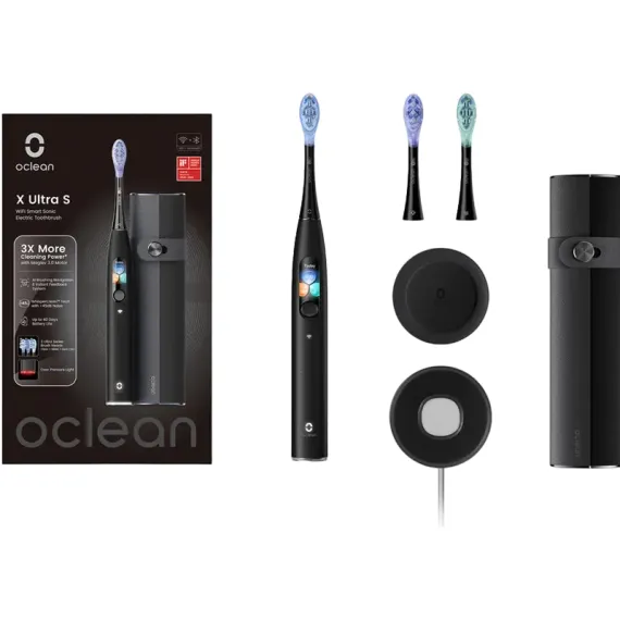 ЭЛЕКТРИЧЕСКАЯ ЗУБНАЯ ЩЕТКА OCLEAN X ULTRAL SET, ЧЁРНЫЙ