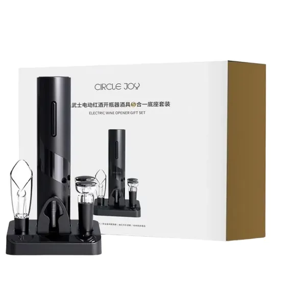 ВИННЫЙ НАБОР CIRCLE JOY CJ-TZ08, ЧЁРНЫЙ