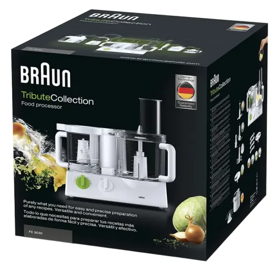 КУХОННЫЙ КОМБАЙН BRAUN FX 3030, БЕЛЫЙ