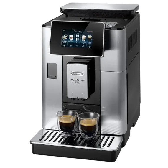 КОФЕМАШИНА DELONGHI ECAM 610.74 MB, ЧЕРНЫЙ | МЕТАЛЛ