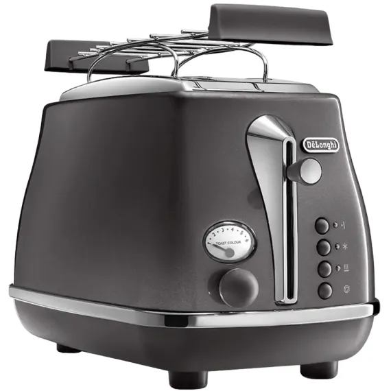 ТОСТЕР DELONGHI CTOT 2103 GY, ICONA METALLICS