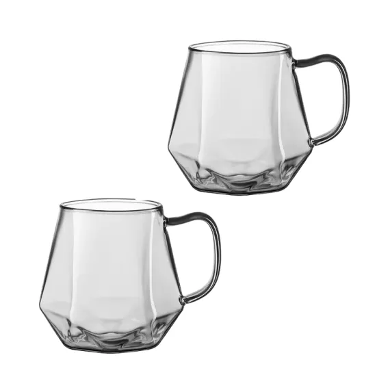 НАБОР СТАКАНОВ ARDESTO AR2630GR, 300 МЛ, 2 ШТ, ПРОЗРАЧНЫЙ