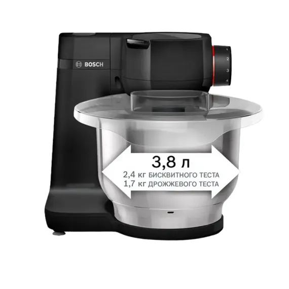 КУХОННЫЙ КОМБАЙН BOSCH MUMS2EB01, ЧЁРНЫЙ