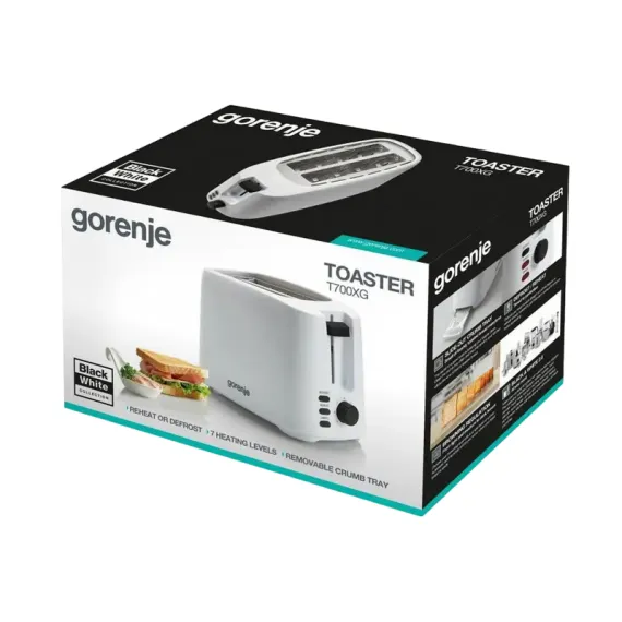 ТОСТЕР GORENJE T700XG, БЕЛЫЙ