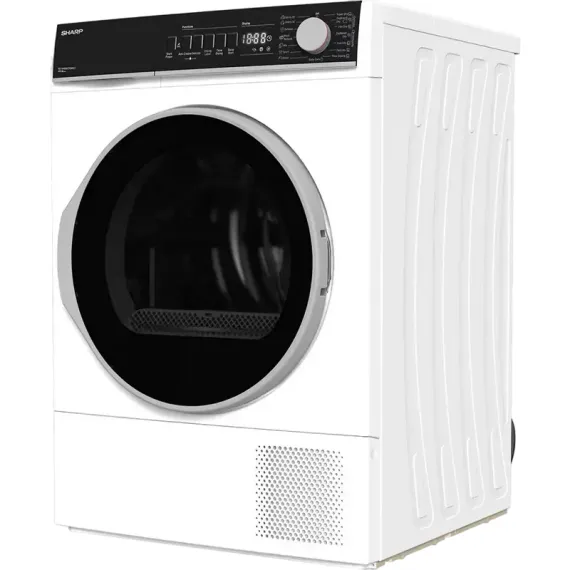 СУШИЛЬНАЯ МАШИНА SHARP KDNHB8S7GW21EE, 8КГ, БЕЛЫЙ