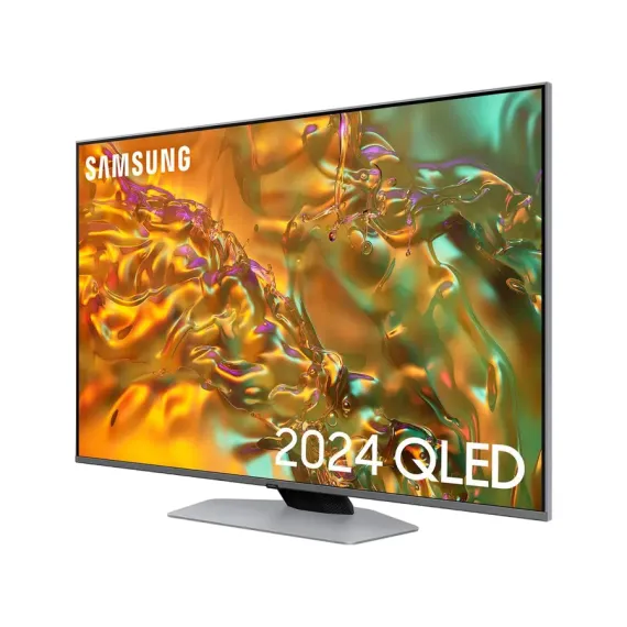 50" QLED SMART ТЕЛЕВИЗОР SAMSUNG QE50Q80DAUXUA, 3840X2160 4K UHD, TIZEN 8.0, СЕРЕБРИСТЫЙ