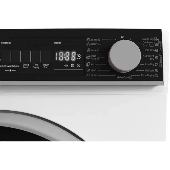 СУШИЛЬНАЯ МАШИНА SHARP KDNHB8S7GW21EE, 8КГ, БЕЛЫЙ