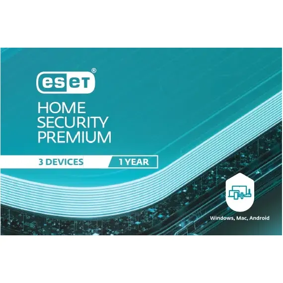 ESET HOME SECURITY PREMIUM FOR 1 YEAR. FOR PROTECTION 3 OBJECTS.