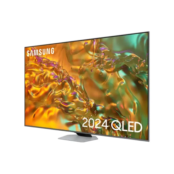 65" QLED SMART ТЕЛЕВИЗОР SAMSUNG QE65Q80DAUXUA, 3840X2160 4K UHD, TIZEN 8.0, СЕРЕБРИСТЫЙ