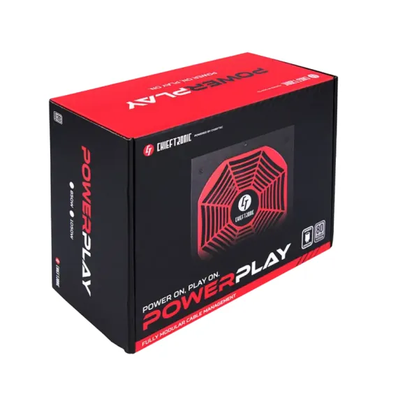 БЛОК ПИТАНИЯ ДЛЯ КОМПЬЮТЕРОВ CHIEFTEC GPU-1200FC, 1200ВТ, ATX, ПОЛНОСТЬЮ МОДУЛЬНЫЙ