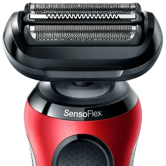 ЭЛЕКТРОБРИТВА МУЖСКАЯ BRAUN SERIES 61-R1200S, КРАСНЫЙ