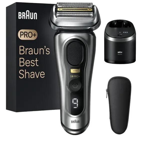 ЭЛЕКТРОБРИТВА МУЖСКАЯ BRAUN SERIES 9 9567CC, СЕРЕБРИСТЫЙ