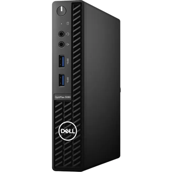 НАСТОЛЬНЫЙ ПК DELL OPTIPLEX 3080, TINY, INTEL CORE I5-10500T, 8ГБ/256ГБ, INTEL UHD GRAPHICS 630, LINUX UBUNTU