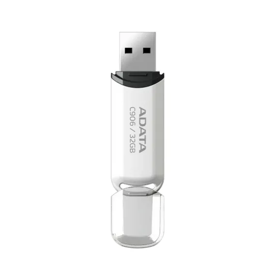 USB FLASH НАКОПИТЕЛЬ ADATA C906, 32ГБ, БЕЛЫЙ