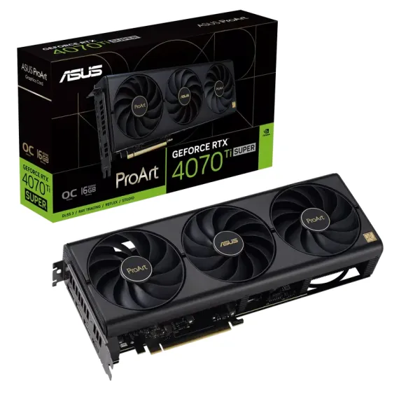 ВИДЕОКАРТА ASUS PROART-RTX4070TIS-O16G, 16GB GDDR6X 256БИТ