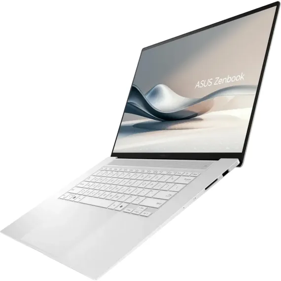 НОУТБУК 16" ASUS ZENBOOK S 16 OLED UM5606WA, SCANDINAVIAN WHITE, AMD RYZEN AI 9 HX 370, 32ГБ/1024ГБ, WINDOWS 11 HOME
