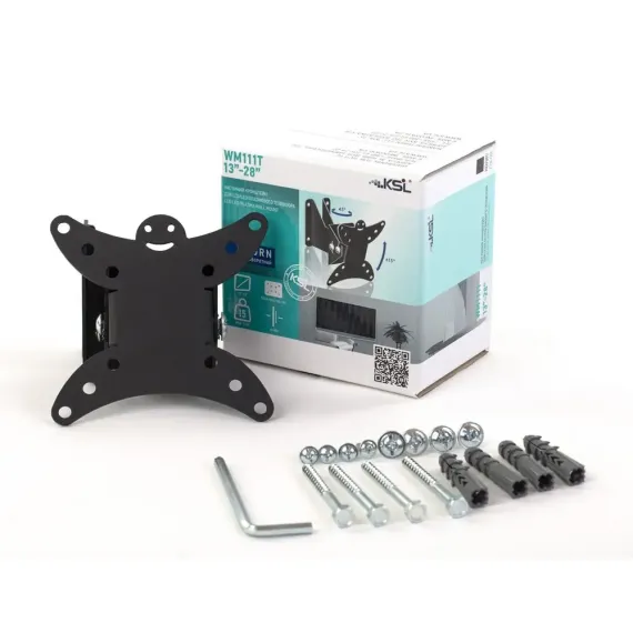 НАСТЕННОЕ КРЕПЛЕНИЕ ДЛЯ ТЕЛЕВИЗОРА KSL WM111T, ЧЁРНЫЙ