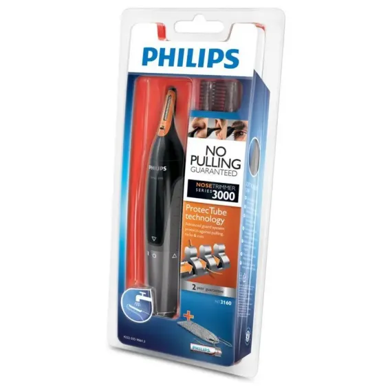 МУЖСКОЙ ТРИММЕР PHILIPS NOSE TRIMMER SERIES 3000 NT3160/10, ЧЁРНЫЙ